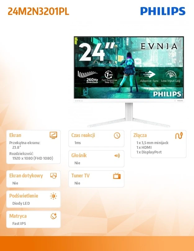 Monitorius Philips 24M2N3201PL/00