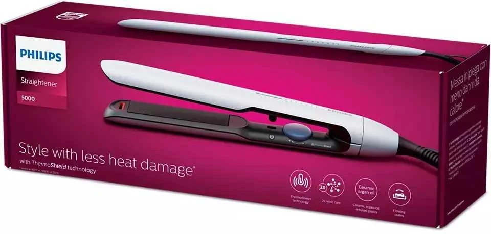 Philips Plaukų tiesinimo žnyplės 5000 2xions bhs520/00