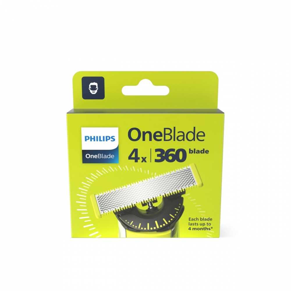 Philips OneBlade 360 keičiamų peiliukų rinkinys QP440/50
