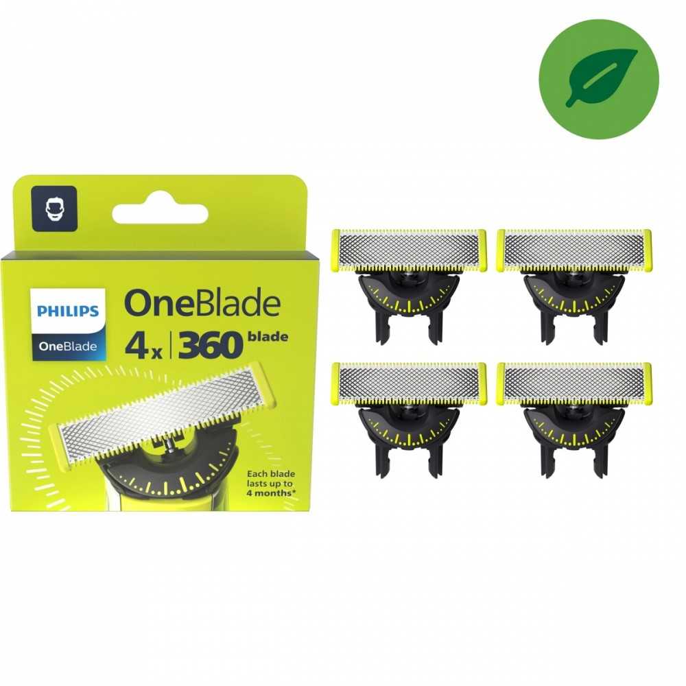 Philips OneBlade 360 keičiamų peiliukų rinkinys QP440/50