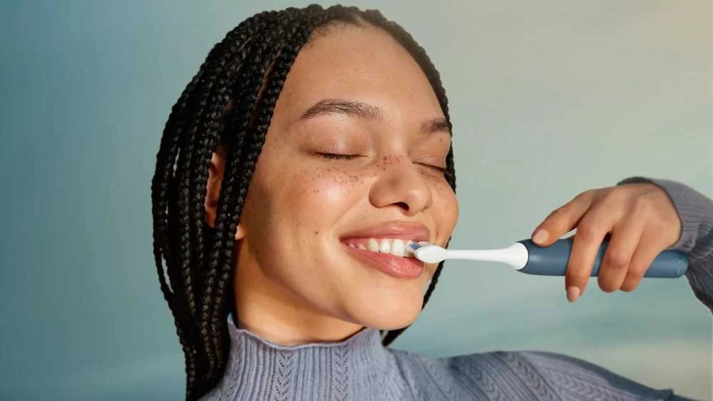 Philips Sonicare šepetėlis naudojimo metu