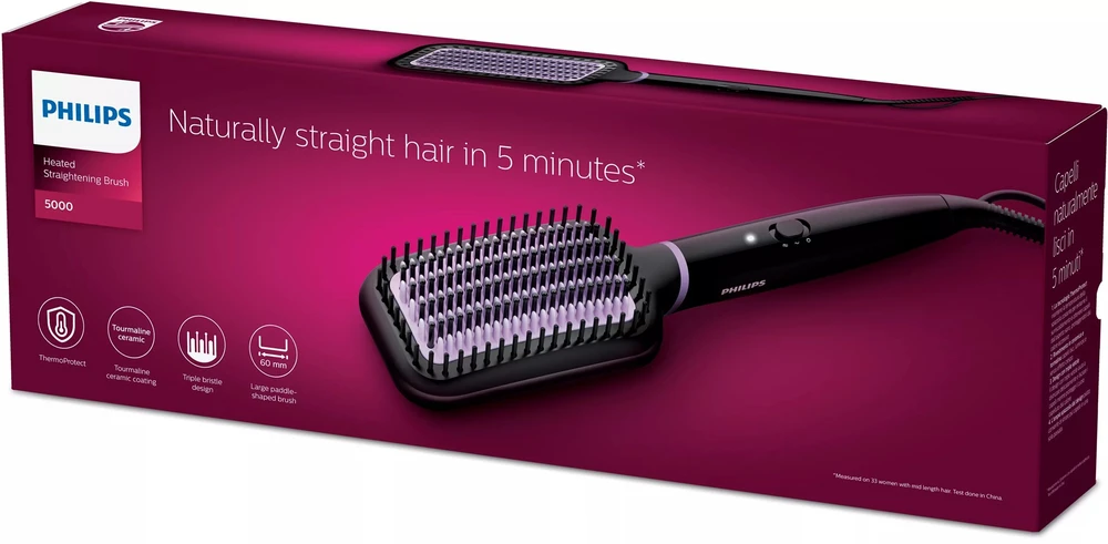 Philips „StyleCare Essential“ Šildomas tiesinimo šepetys BHH880/00