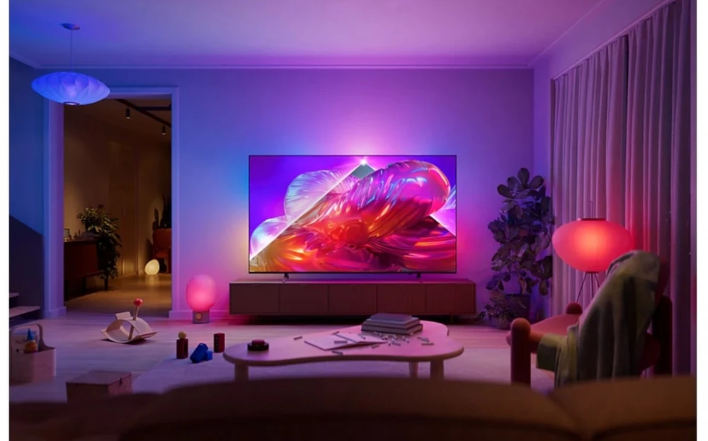 „Philips 43 PQS9001“ – 4K QLED „Ambilight“ televizorius