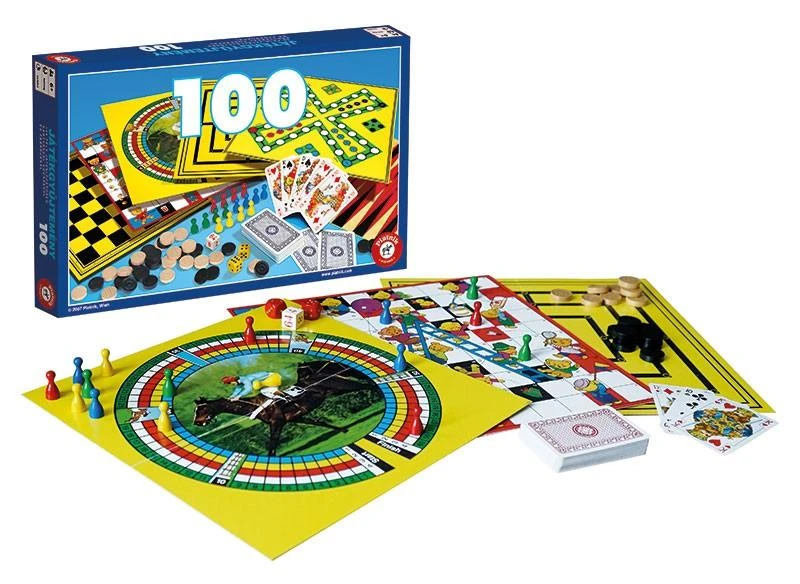 Rinkinys 100 stalo žaidimų PIATNIK nuo 6 metų