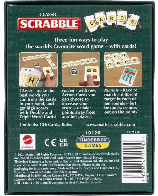 Piatnik Enigma „Scrabble“ kortų žaidimas