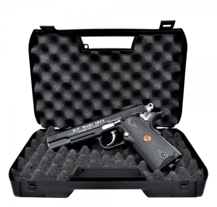 BRUNI 816 US Combat 4.5 mm BB airsoft pistol, 20-round CO₂ magazine, iki 17 joules