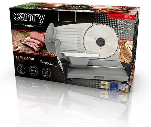 Camry | Food slicers | CR 4702 | Nerūdijantis plienas | 200 W | 190 mm