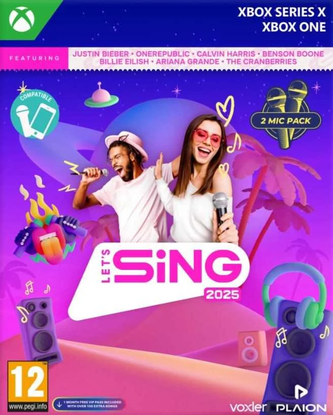 „XBOX One“ / „XBOX Series X Lets Sing 2025“ 2 mikrofonai