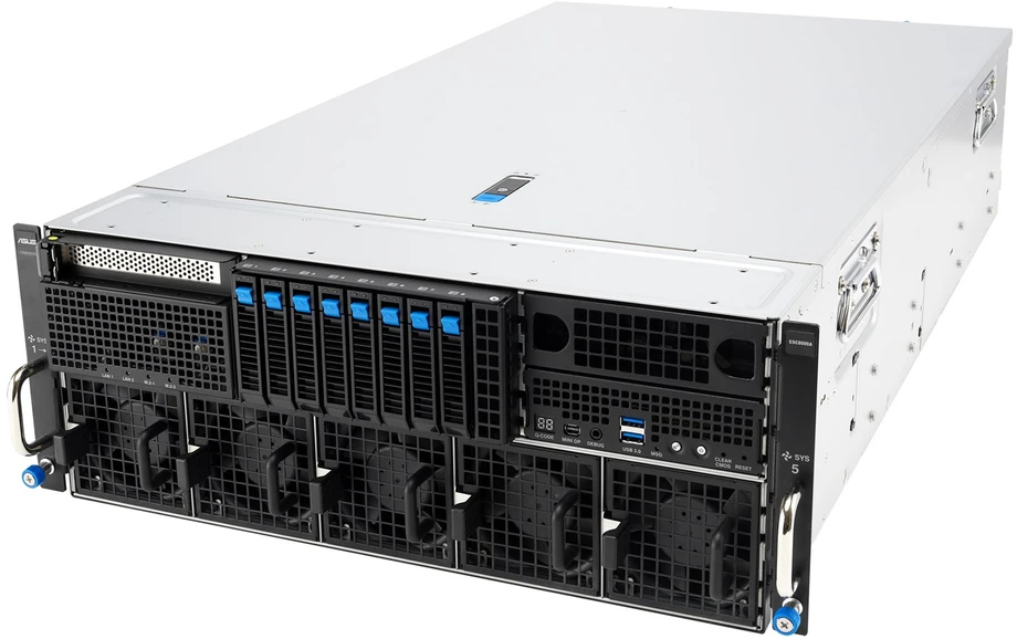 ASUS ESC8000A-E13 LGA 6096 Rack (4U) Sidabrinis