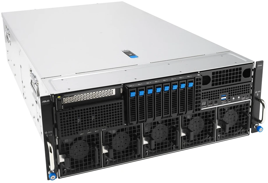ASUS ESC8000A-E13 LGA 6096 Rack (4U) Sidabrinis