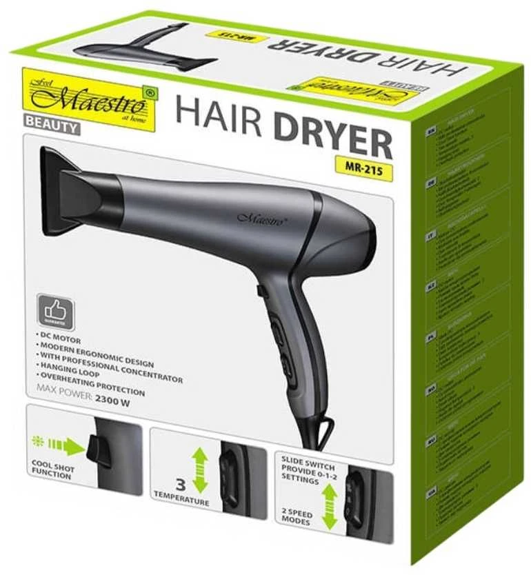 Plaukų džiovintuvas 2300W MAESTRO MR-215