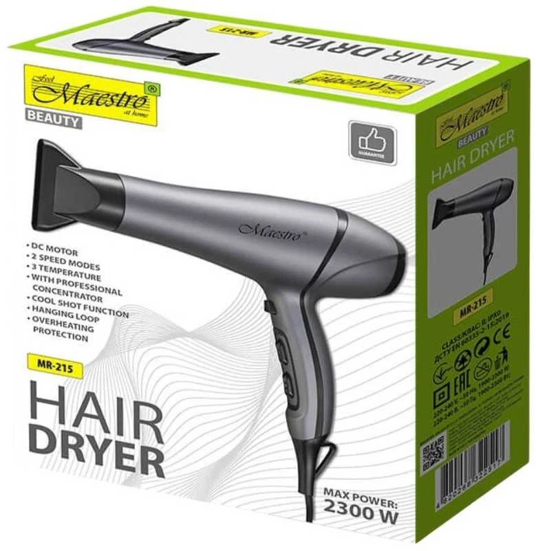 Plaukų džiovintuvas 2300W MAESTRO MR-215