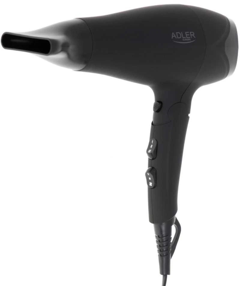 Adler | Plaukų džiovintuvas | AD 2267 | 2100 W | Number of temperature settings 3 | Diffuser nozzle | Juodas