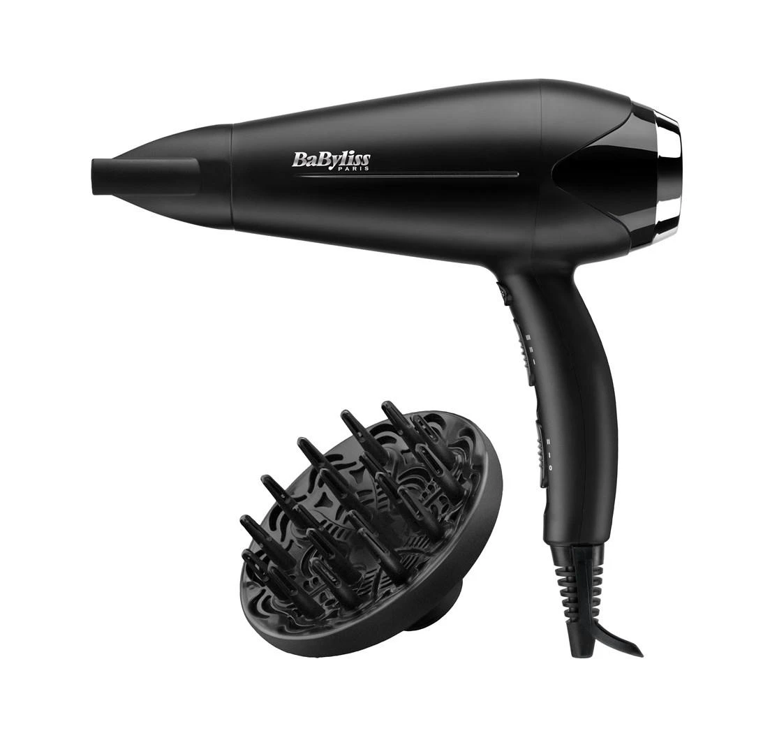 BaByliss D572DE plaukų džiovintuvas Juoda 2200 W