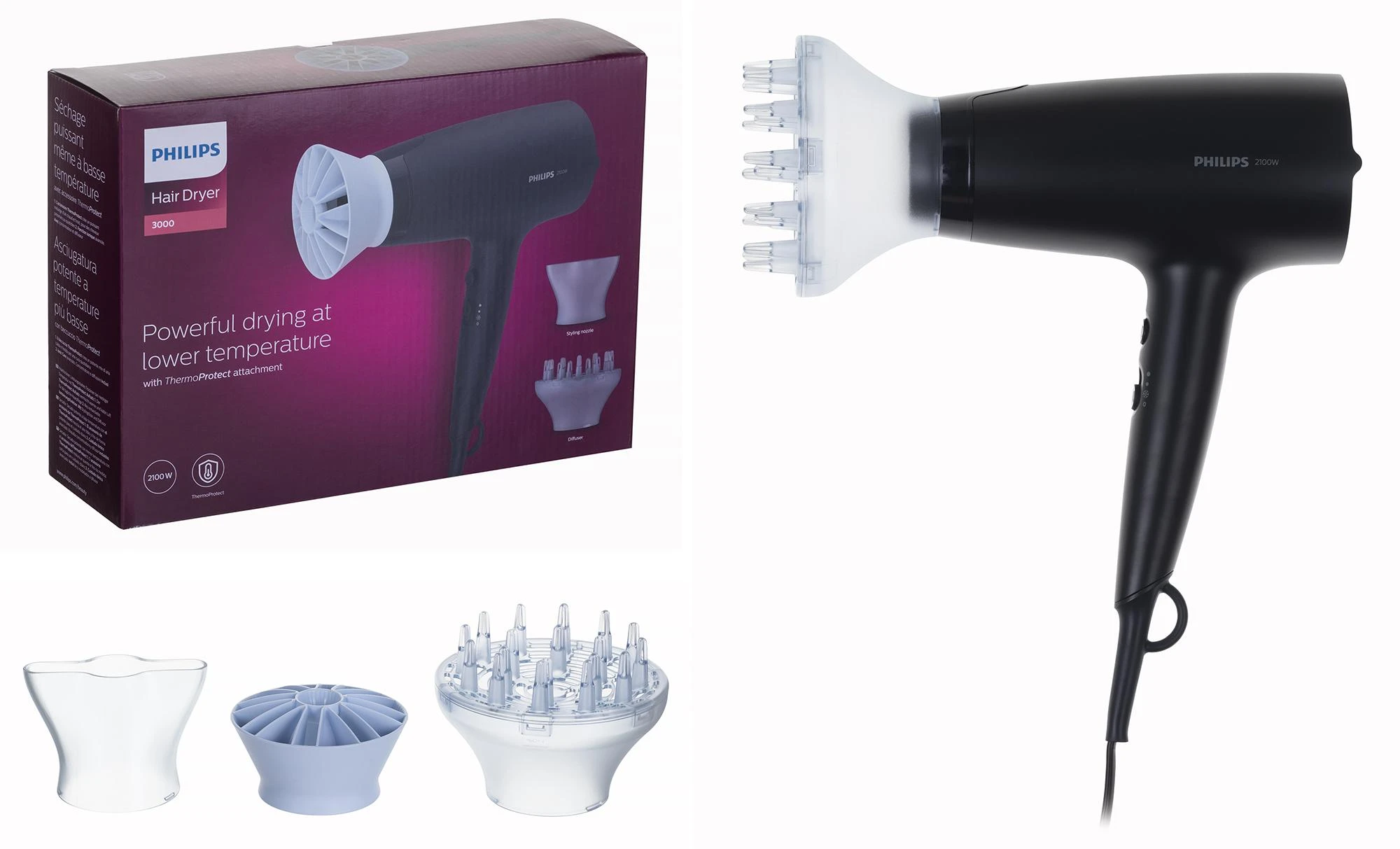 Philips 3000 Plaukų džiovintuvas BHD360/20