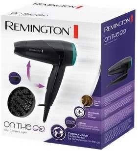 Plaukų džiovintuvas remington compact on the go d1500 (2000w; spalva juoda)