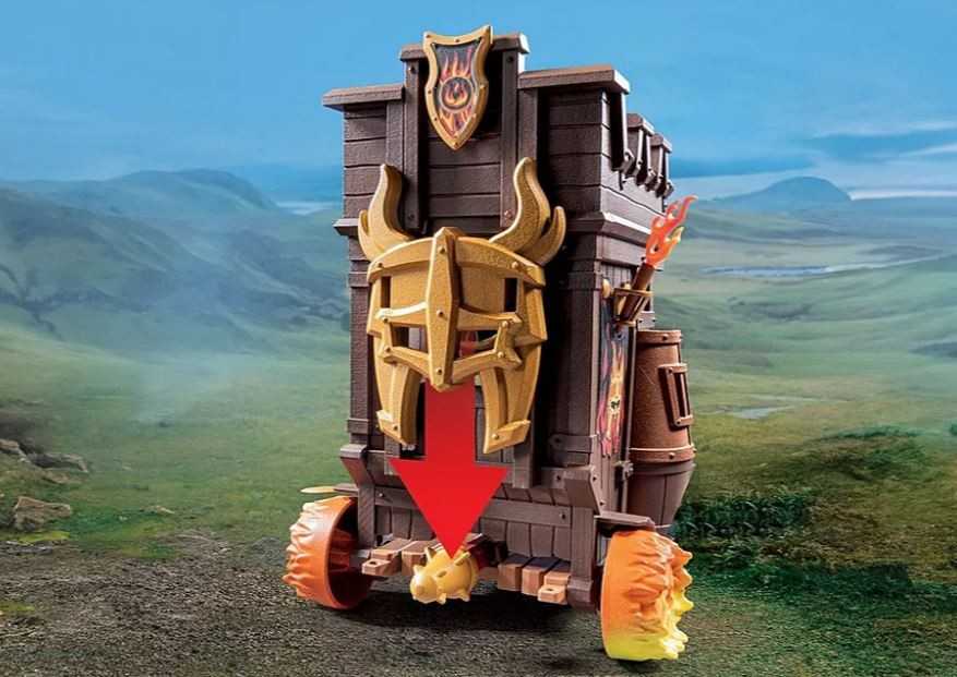 PLAYMOBIL 71643 Battle Wagon Novelmore Knights Fire Cannon Castle Series