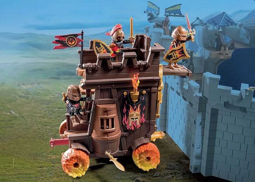 PLAYMOBIL 71643 Battle Wagon Novelmore Knights Fire Cannon Castle Series