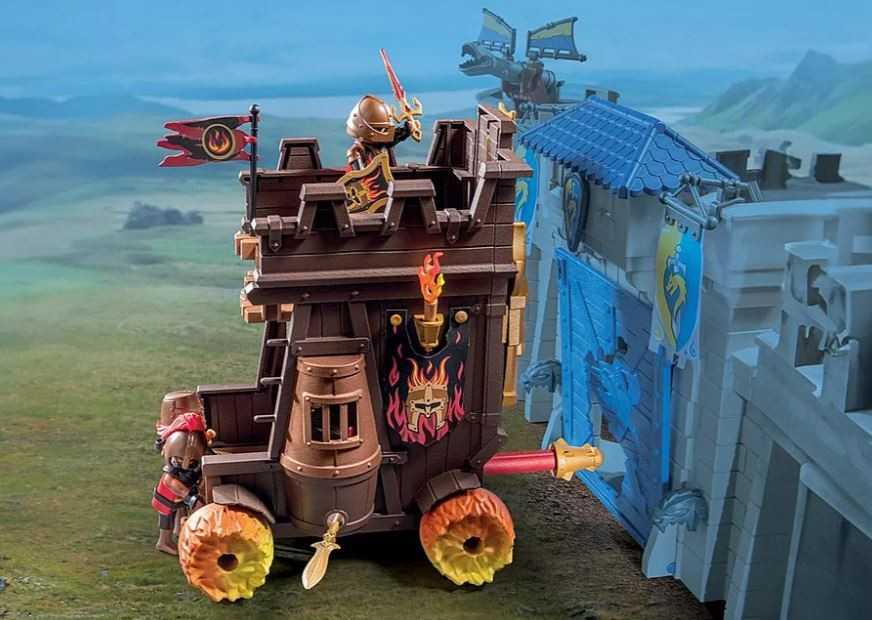 PLAYMOBIL 71643 Battle Wagon Novelmore Knights Fire Cannon Castle Series