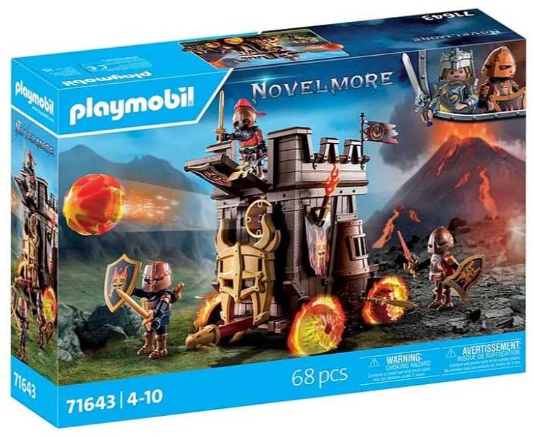 PLAYMOBIL 71643 Battle Wagon Novelmore Knights Fire Cannon Castle Series