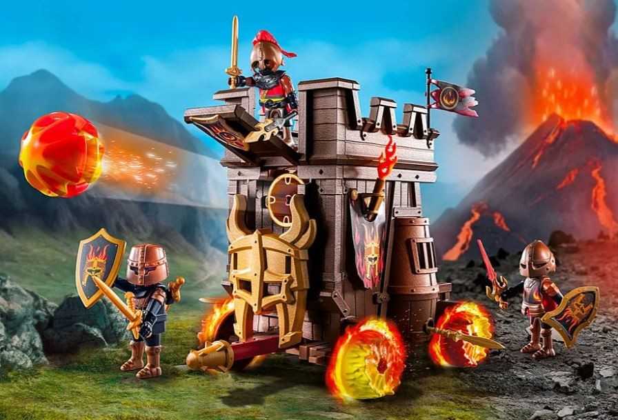 PLAYMOBIL 71643 Battle Wagon Novelmore Knights Fire Cannon Castle Series