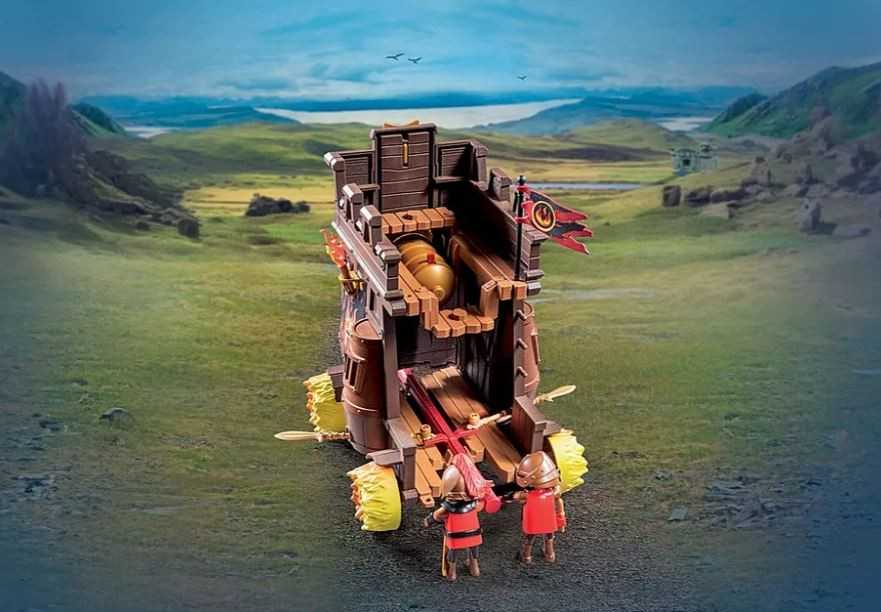 PLAYMOBIL 71643 Battle Wagon Novelmore Knights Fire Cannon Castle Series