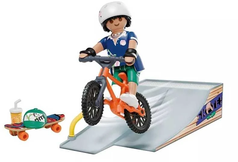 PLAYMOBIL - Mano gyvenimas: Riedlentininkas su rampa (71798)