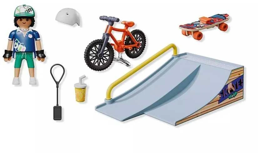 PLAYMOBIL - Mano gyvenimas: Riedlentininkas su rampa (71798)