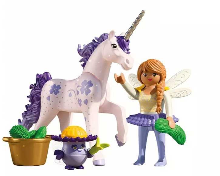 Konstruktorius Playmobil Unicorn Lucky Lavender su fėja 71843
