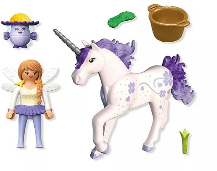 Konstruktorius Playmobil Unicorn Lucky Lavender su fėja 71843