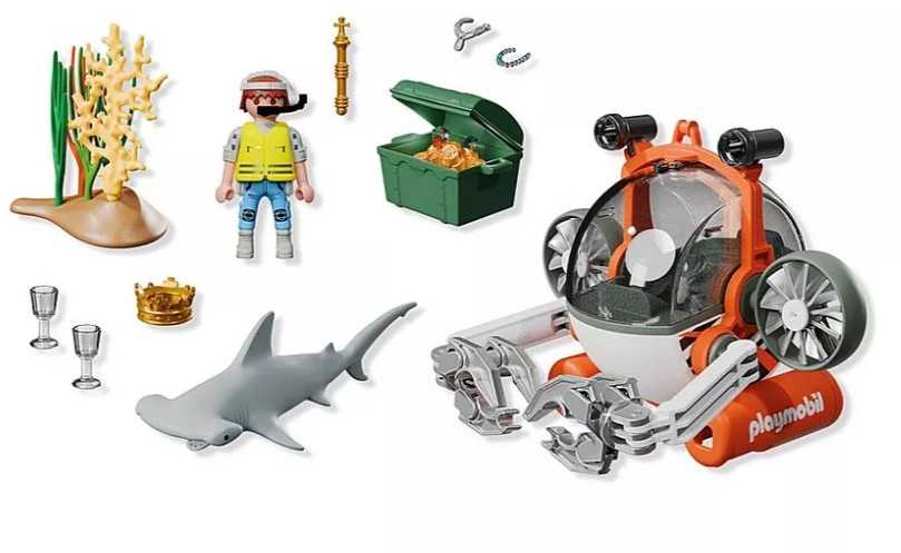 PLAYMOBIL 71860 Lobių medžioklė su povandeniniu laivu, Tyrinėtojai, Promo rinkiniai, 51 dalis, Nuo 4 metų