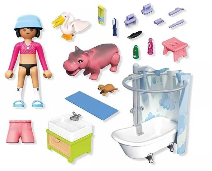 Konstruktorius Playmobil Animal Bathtime (71950)