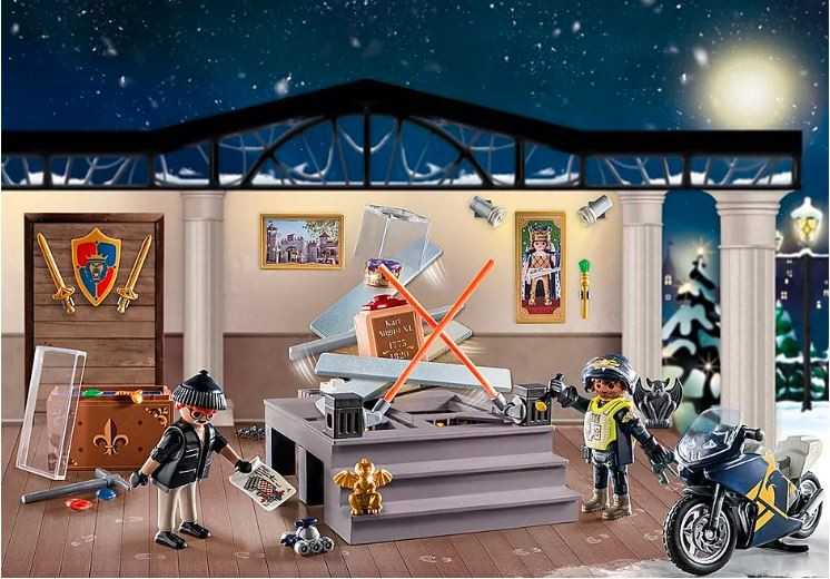 PLAYMOBIL Advento kalendorius 2023 Policija: muziejaus vagystė - 71347