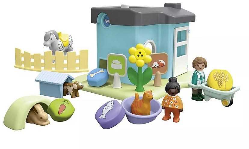 Playmobil Rinkinys su figurkami Junior 71690 Hotel augintiniams su dozownikiem pokarmu