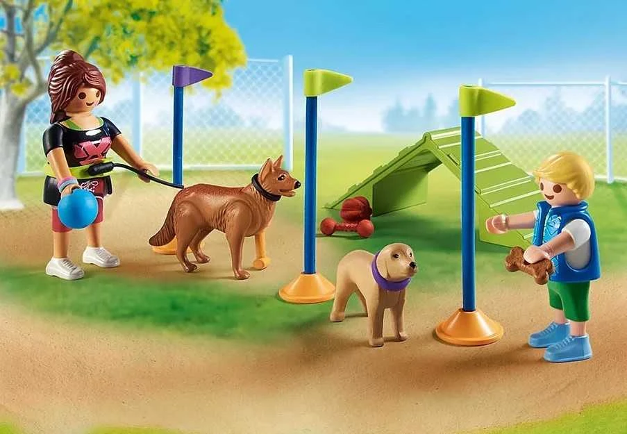 Playmobil My Life 71745 šunų žaidimų aikštelė