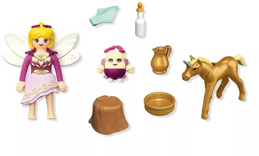 Konstruktorius Playmobil Fėja ir auksinis vienaragio kumeliukas (71844)