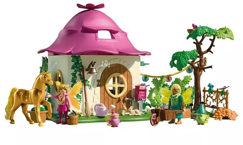 „Playmobil Princess Magic 71838“ jaukus fėjų namelis ir Auksinė vienaragis