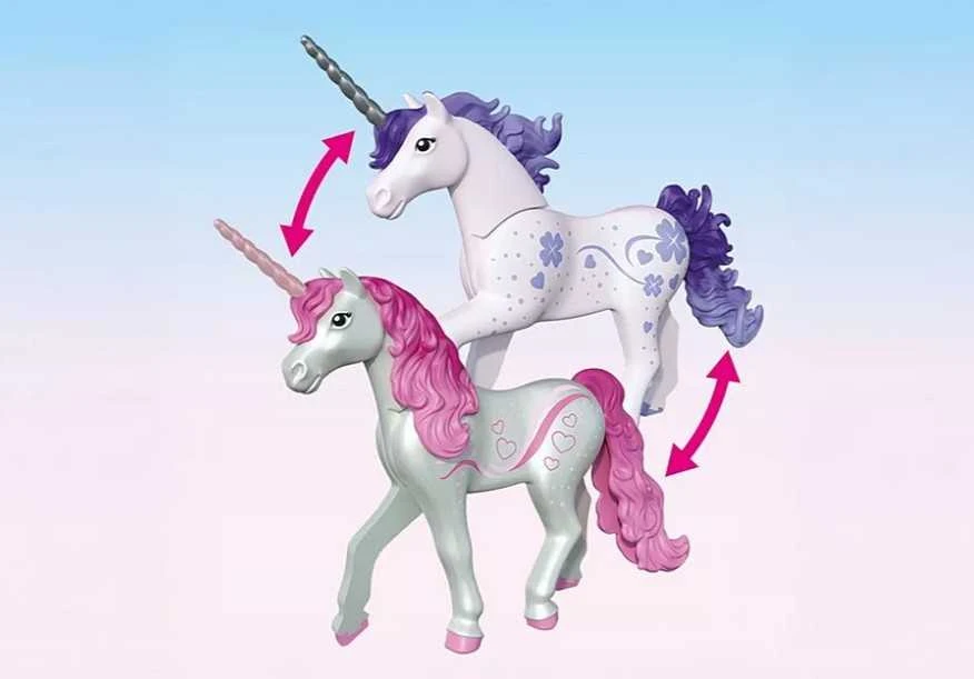 „Playmobil Princess Magic“ 71839 Stebuklingas vienaragio arklidės mamai ir kumeliukui