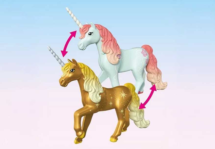 „Playmobil Princess Magic 71838“ jaukus fėjų namelis ir Auksinė vienaragis