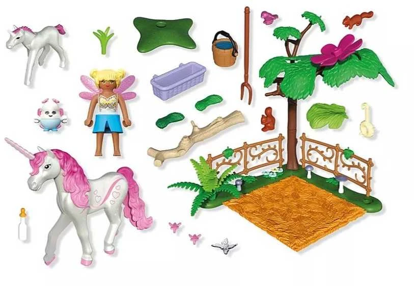 „Playmobil Princess Magic“ 71839 Stebuklingas vienaragio arklidės mamai ir kumeliukui
