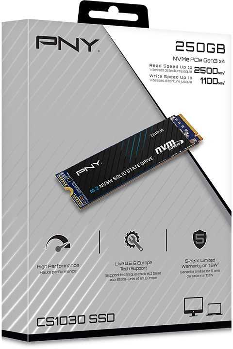 Pny Technologies Dysk ssd pny cs1030 nvme pcie 250gb