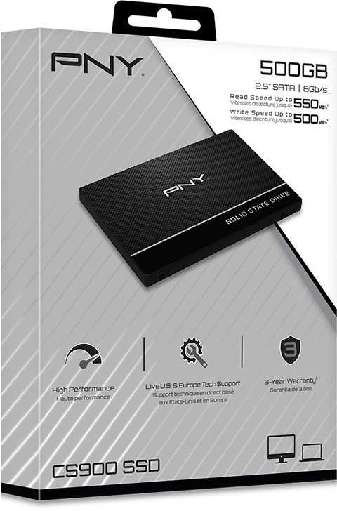 PNY Dysk ssd 500gb 2,5 sata3 ssd7cs900-500-rb