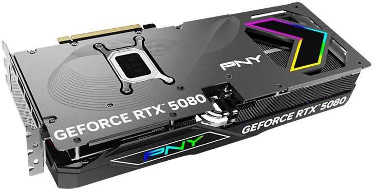 „Pny Technologies“ „GeForce RTX 5080 ARGB OC“ – 16 GB GDDR7 vaizdo plokštė