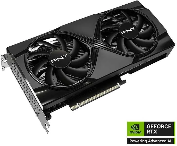 Vaizdo plokštė PNY GeForce RTX 5060 Ti su dviem ventiliatoriais, 8 GB, DLSS4