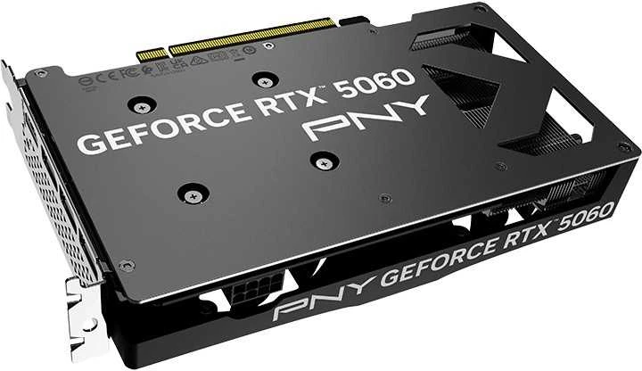 Vaizdo plokštė PNY GeForce RTX 5060 su dviem ventiliatoriais, 8 GB DLSS4