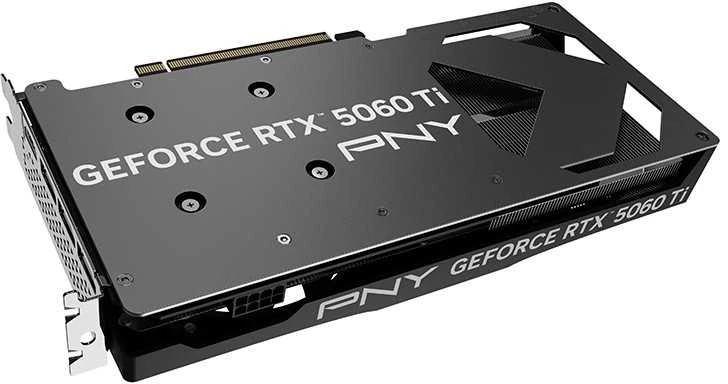 PNY GeForce RTX 5060 Ti dviejų ventiliatorių 16 GB GDDR7 DLSS4 vaizdo plokštė (VCG5060T16DFXPB1)