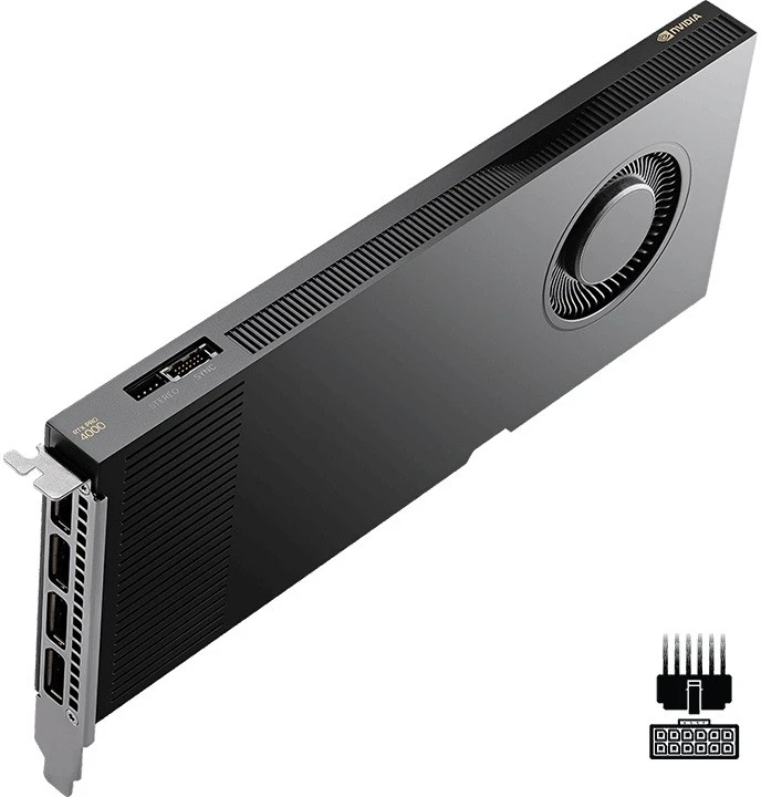 Vaizdo plokštė PNY RTX PRO 4000 Blackwell NVIDIA 24 GB GDDR7