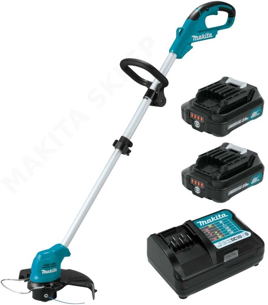 Makita UR100DWAE Akumuliatorinė žoliapjovė/trimeris, 10,8V, 2x2,0Ah Li-ion CLX, 230mm, 2,3kg