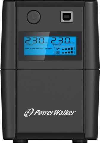 Power Walker UPS LINE-INTERACTIVE 850VA, 4X IEC, RJ11 IN/OUT, USB, LCD
