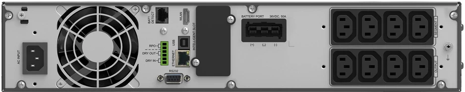 Power Walker POWERWALKER UPS On-Line VFI 1500 ICR IOT 1/1 fazės 1500VA PF1 8x IEC C13 lizdai USB/RS232 LCD stovas